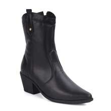 Domidona Women Fashion Boots - 黑色 - 查看 1