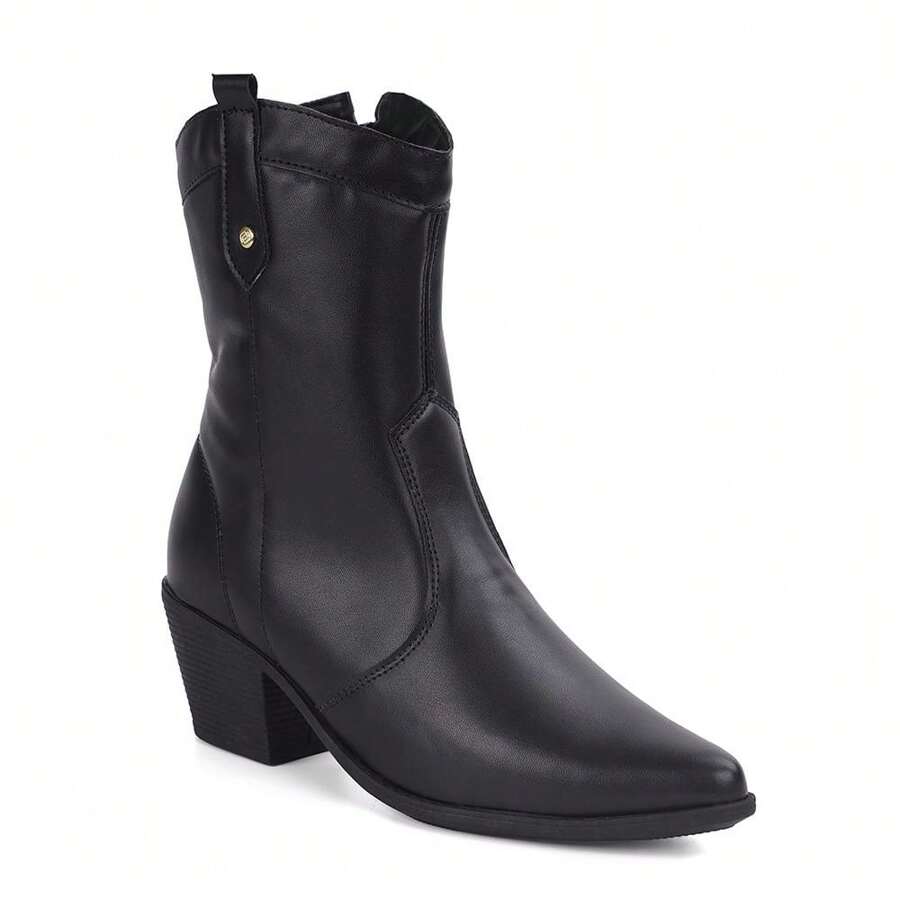 Domidona Women Fashion Boots - 黑色 - 查看 1