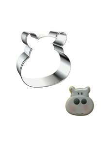 1 pieza Juego de cortadores de galletas con formas de animales de acero inoxidable (Vaca, pollo, conejo, jirafa) para repostería DIY - cortador de galletas - Ver 8