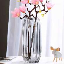 Nordic Minimalist Clear Glass Vase - Transparent Decorative Fresh Flower Watering Vase - Elegant Living Room Home Decor Gifts Birthday Graduation