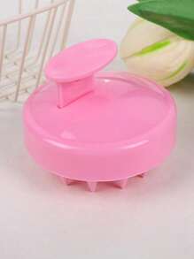 1pc Soft Silicone Shampoo Massage Brush, Scalp Massager, Hair Brush For Shower, Head Massage, Stress Relief, Hair Growth Stimulation, Dandruff & Exfoliation Removal, Suitable For Wet/Dry Use, Gentle Care For Men & Women, Hair Clip, Hair Accessory, Back To School Supplies - Multicolor - View 4