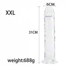 6 Sizes Crystal Clear Jelly Realistic Dildo With Suction Cup Huge Clear Penis Dick Anal Plug Butt Plug, Vaginal Anal Stimulation Products, Sex Toys For Male Female Gay Lesbian Adult Fun, Couples Christmas New Year Halloween Valentine's Day Birthday Gift Couples Gift Portable In Pack SM Sex Toys For Female Male Couples Gay Lesbian Sex Family And Travel Use