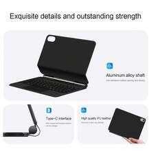 Magic Keyboard For IPad A16 11 Inch 2025 11th 10th Generation Tablet For IPadA16 Ipad11 Magnetic Smart Cover Keyboards Folio Case Compatible With IPad(A16) Tablet A3354, A3355 A3356 Backlit Trackpad - 黑色 - 查看 6