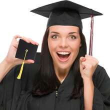 3/6pcs Graduation Gift Box - Black And Gold Tassel Hat Gift Box