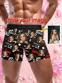 1pc Custom Boxers For Men, Personalized Men's Underwear, Custom Boxer Briefs, Personalized Boxers For Husband, Custom Funny Faces Boxers Briefs, Valentine Gift, Anniversary Gift, Birthday Gift, Wedding Gift, Best Friend Gift, Gift For Boyfriend, Gift For Husband, Gift For Him