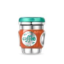 1pc Silver Plated Cake Afternoon Tea Pendant Candy Pendant Poached Egg Pendant French Fries Pendant Donut Pendant Coffee Pendant Suitable For Original 3mm Bracelets And Bangles DIY Beads Suitable For Ladies Birthday Fine Jewelry Gifts