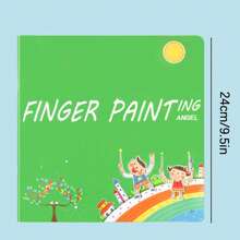 1pc Finger Painting Drawing Book, Handmade Graffiti Painting Stamp Pad Coloring Book, Washable Paint Graffiti DIY Album, Suitable For School, Home, Leisure Time,Mother's Day,Mom's Gift,Back To School,School Supplies