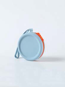 Bolsa de mano portátil de silicona de color caramelo, para llevar auriculares, unidades USB, pequeños artículos diarios, llaves, monedas y talla grande cuando sales