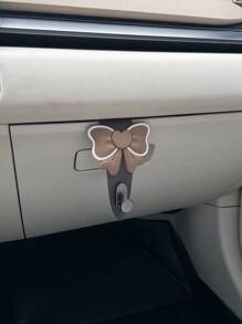 Bowknot Car Hanger, Creative Car Accessory Hanging Hook, Multi-Function Storage Hanger, Fits Glove Box Compartment - Multicolor - View 15