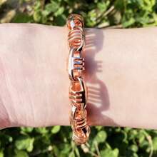 DUBSS 1 Piece Coffee Bean Cuban Link Bracelet For Men Plated Copper Hip Hop Jewelry - Chain - View 8