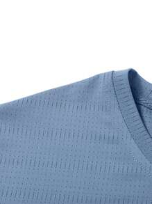 Men's Summer Ice Silk Breathable Quick-Drying T-Shirt, Casual Versatile Lightweight Short Sleeve, Comfortable Sports Outdoor Shirt