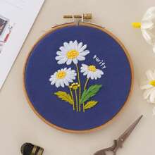 1 Set Hand-Embroidery DIY Craft Kit, Beginner Embroidery Materials Package For Making Small Embroidered Items As Gift For Mother, Friend, Embroidery Decoration For Clothing, Bags, Hats