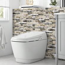 24PCS Marbling Wall Stickers Peel And Stick Wallpaper, Wall Decal, Vinyl Decal For Home Decorations, Self-Adhesive For Cabinets, Tables, Chairs And Kitchen Bathroom Waterproof, Easy To Use And Oil Resistant Crystal Film Wall Paper, Renovated Wall Decoration For Home Decor - Multicolor - View 9