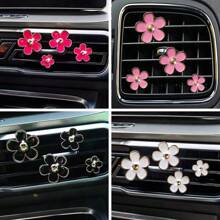 4-Piece Car Air Vent Scented Clip For Vehicle Air Conditioning Vents Flower Decoration Clip - one-size - View 7