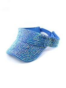 1pc Women's Premium Jewel Encrusted Colorful Rhinestone Embellished Baseball Cap, Dazzling & , Suitable For Daily Commute, Sports, Outdoor Activities