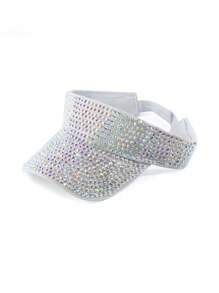 1pc Women's Premium Jewel Encrusted Colorful Rhinestone Embellished Baseball Cap, Dazzling & , Suitable For Daily Commute, Sports, Outdoor Activities