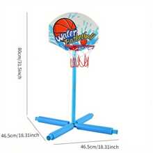 3-Ball Water Basketball Hoop - Interactive Pool Sport Toy For Teens, PVC Material, Blue Design, Suitable For Splash Fun And Engaging Games, Indoor Outdoor Entertainment | Floating Ball, Pool Toy