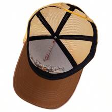 JZML 1pc Men's Letter & Bull Embroidered Trucker Hat