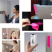 1 Piece 28-Piece Silicone Suction Cup Phone Holder - For Selfies And Videos, Strong Grip, Compatible With IPhone And Android - Sticky Silicone Holder, Suitable For Makeup Use, Ideal Video Recording And Photography Tool