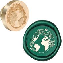 CYFUN DESIGN 1 PC 25mm Butterfly/Fox/Deer Pattern Wax Seal Stamps Solid Brass Engraved Fire Lacquer Stamp Heads NO Handle For Decorating Notebook Gifts And Greeting Cards