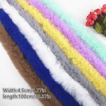 1pc Colorful Imitation Rabbit Furry Fur Top Tie Up DIY Fur Collar Autumn And Winter Clothing Scarf Hat Jacket Accessories - White - View 3