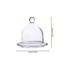 Elegant Glass Dessert Plate, Small Delicate Serving Tray For Cakes, Candies And Creative Tableware