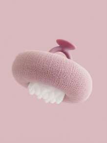 1 pieza Esponja exfoliante para baño con ventosa, Suave esponja de baño sin desprendimiento, Cepillo colgante para exfoliación en la ducha