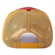 JZML 1pc Men's Letter & Bull Embroidered Trucker Hat