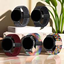 Dây đeo đồng hồ dệt từ tính 22mm, tương thích với Garmin Venu 3/Venu 2/Vivoactive4/Forerunner 265/Forerunner 265 Music/Forerunner 255/Forerunner 255 Music, Galaxy Watch3 45mm/Galaxy Watch 46mm/Gear S3 Classic/Gear S3 Frontier, HW Watch GT5& GT5 Pro GT4&GT3&GT3 Pro&GT 2 46mm/Watch 4/Watch 4 Pro, dây đeo thay thế tháo nhanh, Amazfit BIP5/GTR 4/GTR 3/GTR 3 Pro/GTR 2/3 StratoS Watch, dây đeo cổ tay bằng nylon co giãn có khóa từ tính. - 22mm - Xem 15