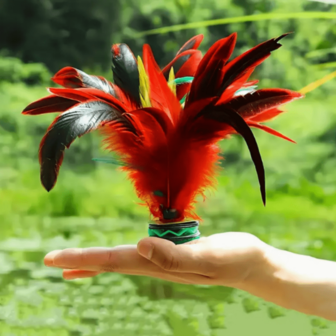 2Bright Arrows-彩色手脚协调训练毽子 同款 彩色毽子 无电动设计 理想节日礼物 足球 训练器材 彩色毽子 配羽毛球 中小学生 彩色羽毛毽子 成人毽子 大号鸡尾毛毽子 防踢