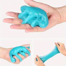 Nettoyant magique réutilisable polyvalent - Gel de nettoyage pour le détail automobile, les claviers, l'intérieur automobile, les aérateurs - Pâte de retrait de la poussière sans électricité pour la maison et le véhicule