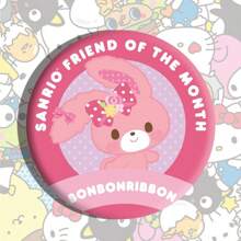 Sanrio 1 pièce Insigne à bulles des personnages Sanrio, broche dessin animé en alliage d'étain de 5,8 cm, accessoire