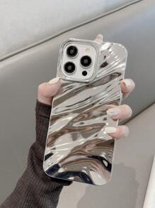 Wave Ripples Simple 3D Wavy Pattern Phone Case Compatible With IPhone 16 Pro Max / 16 / 16 Pro / 16 Plus / 15 / 15 Pro Max / 15 Pro / 11 / 12 / 13 / 14 Pro Max / 11 Pro / 11 Pro Max / 12 Pro / 12 Pro Max / 13 Pro / 13 Pro Max / 14 Pro / 14 Pro Max, Elegant Creative Soft Phone Cover