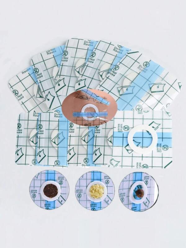 10pcs PU Film Adhesive Rings Customizable PU Waterproof Sticker