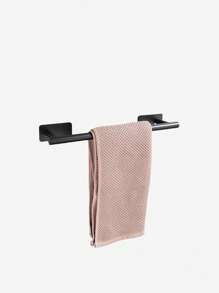 1pc Bathroom Towel Ring Holder, Hanging Towel Rack Organizer, Wall-Mounted Toilet Paper Roll Dispenser