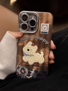 1 件 GUCADI 银色拼接苏格兰高地 + 豹纹绑带 复古性感豹纹奢华 3D 卡通个性小众奢华手机壳带镜头膜 适用于 16/15/14/13/12/11/X/7 系列