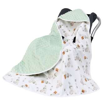 miracle baby بطانية رضيع مقنع قطعة واحدة ، وشاح سلّة الحمل متعدد الوظائف للرضع ، لحاف قطني مبطن للمواليد الجدد