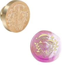CYFUN DESIGN 1 PC 25mm Butterfly/Fox/Deer Pattern Wax Seal Stamps Solid Brass Engraved Fire Lacquer Stamp Heads NO Handle For Decorating Notebook Gifts And Greeting Cards