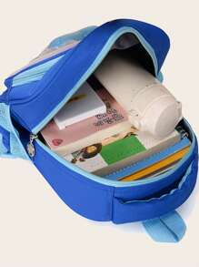 时尚新款可爱卡通恐龙图案男孩女孩双肩包学校背包