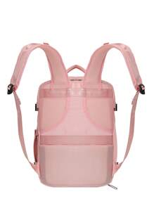 Men's Pink Casual Commuter Large Capacity Multi-Functional Backpack Bags For Travel Laptop Bag - Pink - View 4