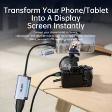 Llano USB/Type-C 3.0 2-In-1 HD Video Capture Card, To USB C Audio Video Recording In 1080P@60Hz 2K@30Hz , Compatible With Multiple Devices For Laptop/SLR Camera Live Streaming