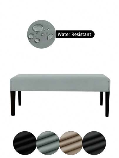 1 pieza Funda de banco de terciopelo resistente a derrames, funda de silla minimalista moderna de temporada, antiarañazos, antideslizante, lavable, apta para la sala de estar, el dormitorio, el estudio