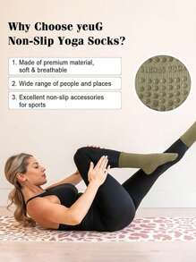 Pilates Non-Slip Socks, Women Pilates Grip Socks, Yoga And Exercise Grip Socks, In Black, White And Pink, Women Colorful Yoga Socks, Pilates Sticky Socks With Traction And Breathability, Suitable For Ballet And Yoga, Washable, Breathable, Soft, Multiple Styles And Colors Available - Multicolor - View 5