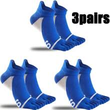 5/3/1 Paar Einfarbige Herren Fünf-Zehen Socken, weich atmungsaktiv bequem, geeignet für Sport, Lässig, Outdoor-Tragen