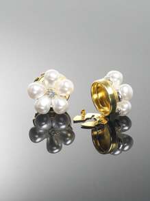 غطاء أزرار مزيف من اللؤلؤ الأنيق 2 قطعة/مجموعة، غطاء أزرار قميص، أزرار قابلة للتثبيت، أغطية أزرار كريستالية عصرية، مناسبة لتزيين البدلات والفساتين الزفاف