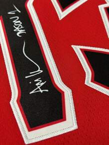 Atonmore Men's Basketball Jersey No.13 Red With Embroidery & Stitching, Sleeveless Sports Tank Top