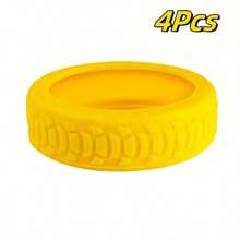 4pcs Silicone Luggage Wheel Covers, Protective Suitcase Wheel Shield, Shock Absorbing Quiet Wheel Accessories Universal