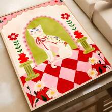 1pc Abstract Black Cat Tiger Heart Vase Moon Posters Coffee House Bar Room Wall Arts Decor Canvas Paintings No Frame