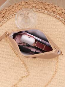 简约时尚闪光装饰女士斜挎包，百搭单肩包/手拿包