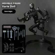 1 pieza Figura articulada que brilla en la oscuridad - Articulación completa - Modelo de ensamblaje DIY - Figura decorativa - Altamente realista - Regalo para días festivos - Regalo de cumpleaños - Regalo del Día de los Inocentes - Regalo de Pascua - Presente - Muñeca